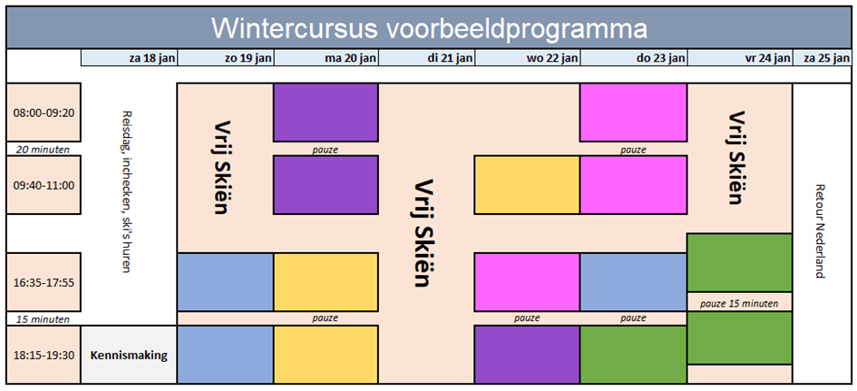 Wintercurus voorbeeldprogramma